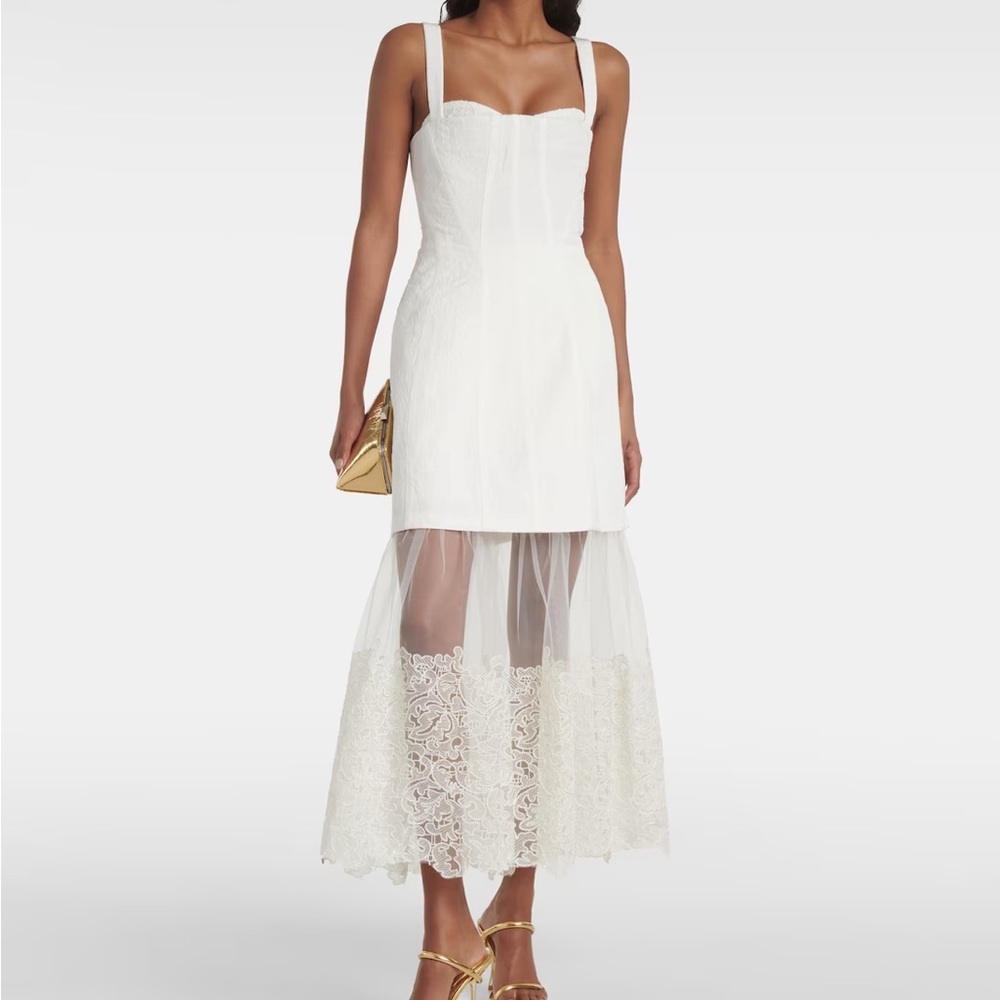 Simkhai Callan Lace-Trim Maxi Dress